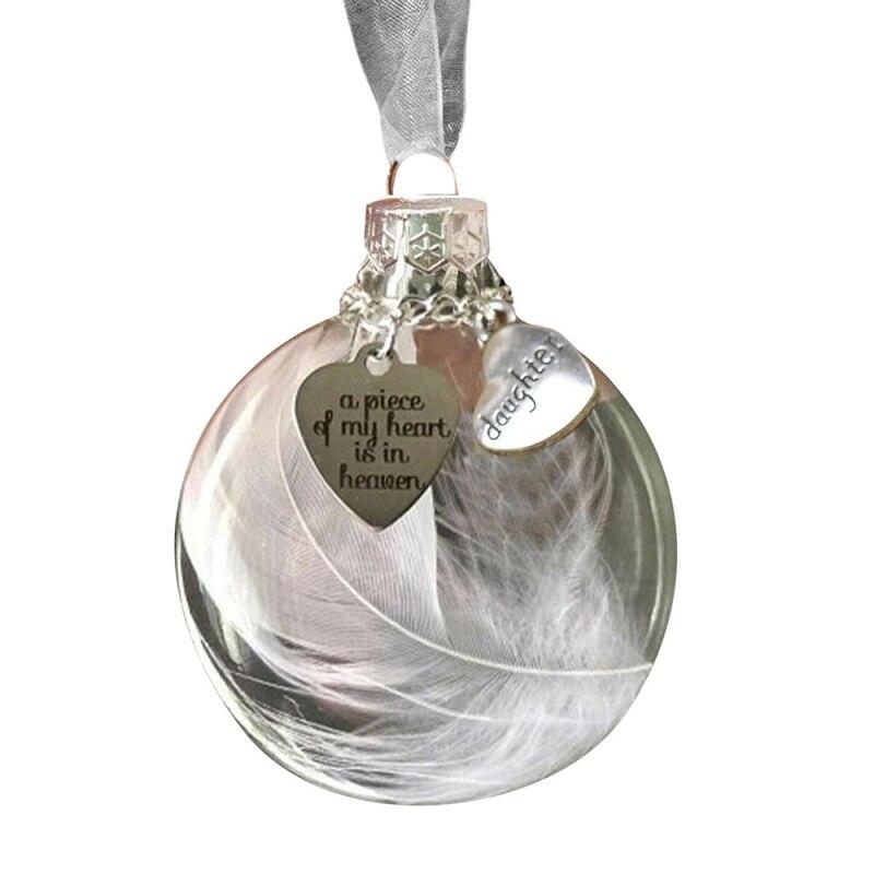 

Рождественский орнамент перьевой шар мемориальное украшение для фестиваля Daughter