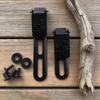 Style Tactique Extérieur Acier Inoxydable Pince de Ceinture UltiClip, Pince en Acier Inoxydable pour Holster, Pince de Ceinture pour Fourreau de Couteau, Pince Arrière Légère