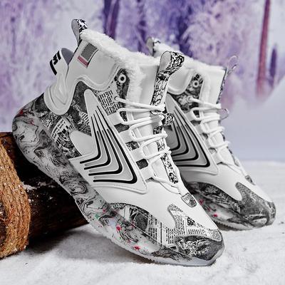 Winter Warm Street Style Herren Schneestiefel Höhensteigernd Leicht Erwachsener Mann Sportlich Lässig Kurzer Plüschschuh Sneaker