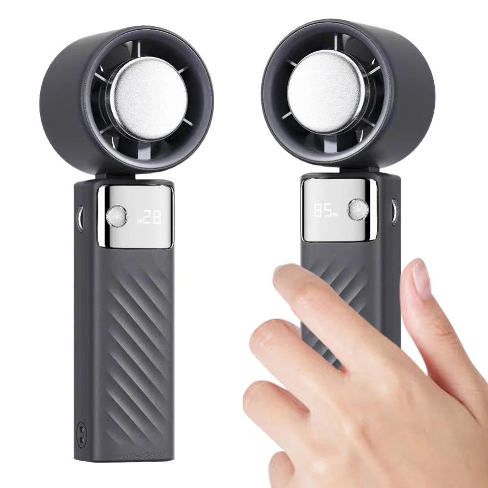 199 Wind Speeds Handheld Fan USB  Rechargeable Small Table Fan Mini Folding Fan  Cooling Fan