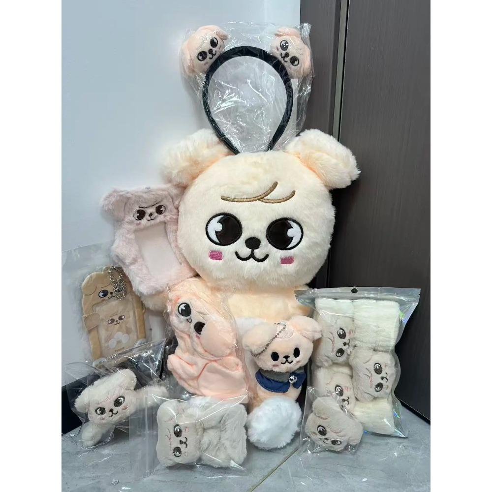 50cm Kpop Skzoo Plush Toy Wolfchan Kawaii Cartoon Stuffed Animal Plushie Doll Large Size Kids Babies Sleeping Pillow Gift 2025