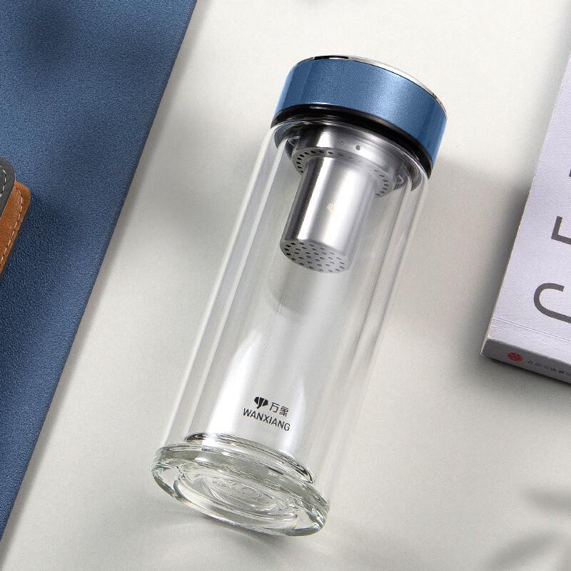 Wanxiang Double-Wall Glass Tea Infuser Tumbler