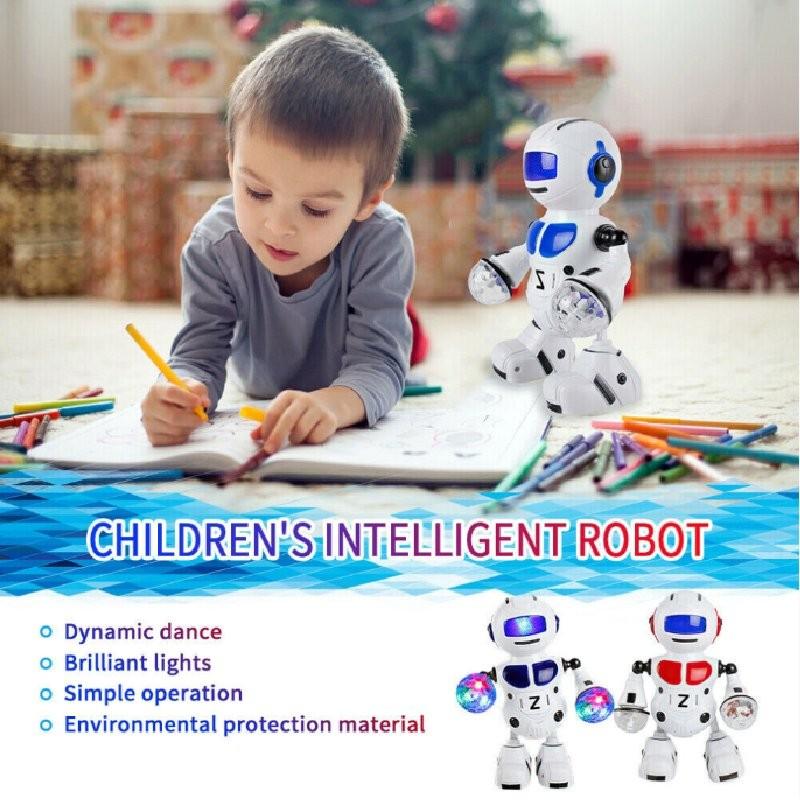 Interactive Musical Dancing Robot Drum Toy For Kids With Colorful Lights And Sounds