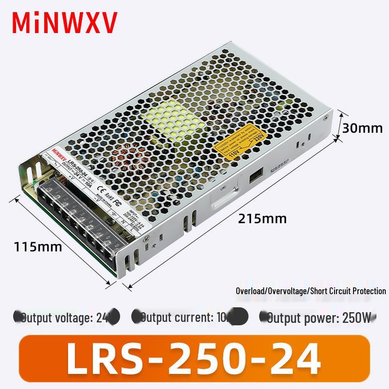 LRS Ultra-thin Switching Power Supply Transformer 220V to 12V/24V DC, Available in 35W/50W/100W/250W/600W Variants