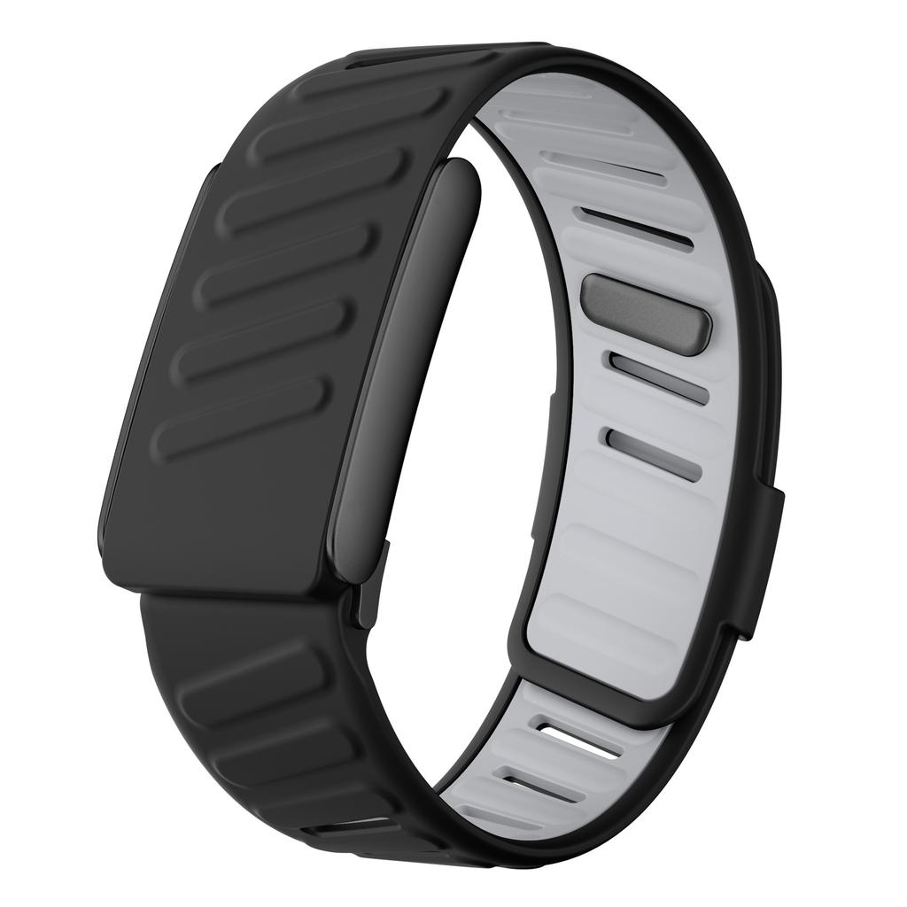 Waterproof Sports Silicone Strap for Whoop 5.0 Two-tone Replacement Wristband  with Snap Button Buckle