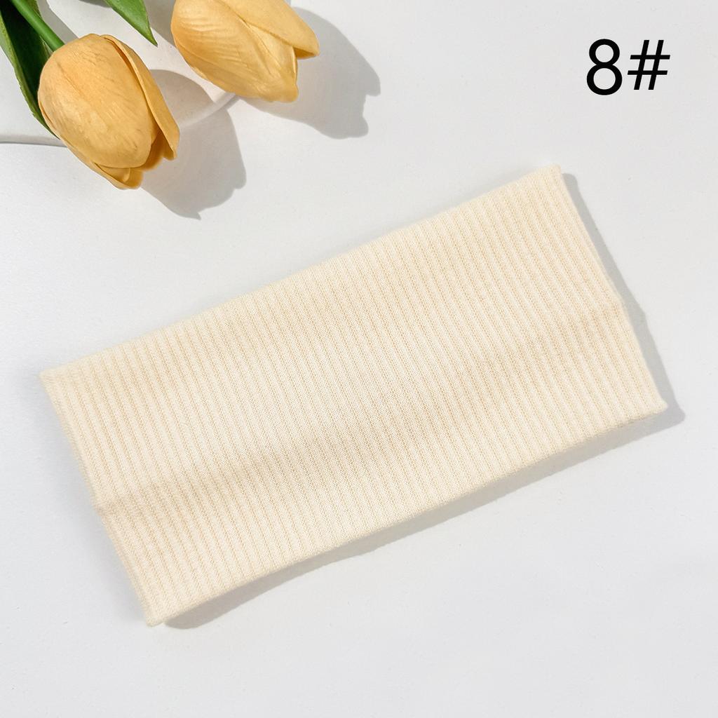 9003 SASAacc European and American Solid Color Knitted Hairband Elastic Sports Headband Hair Accessories Korean Style