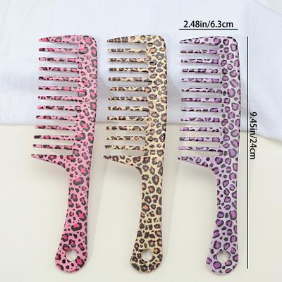 Extra-Wide Detangling Comb for Thick & Curly Hair  Smooth Frizz-Free & Knot-Free Glides Effortlessly for Silky Tangle-Free Hair