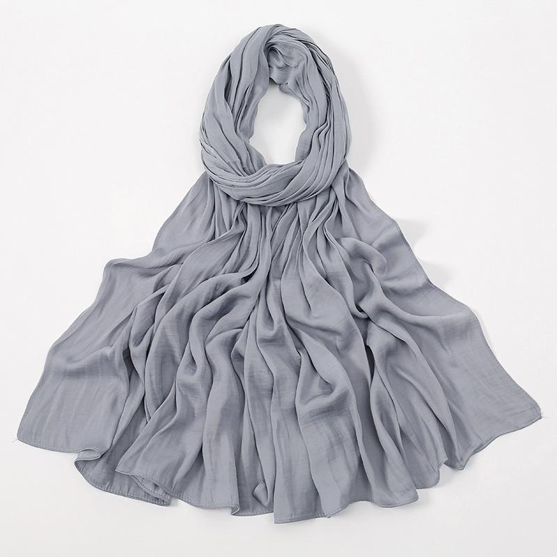 Premium Velvet Silk Hijab Scarf For Women Muslim Scarves Plain Shawls Solid Headscarf Wraps Islam Turban Headband Femme Ramadan