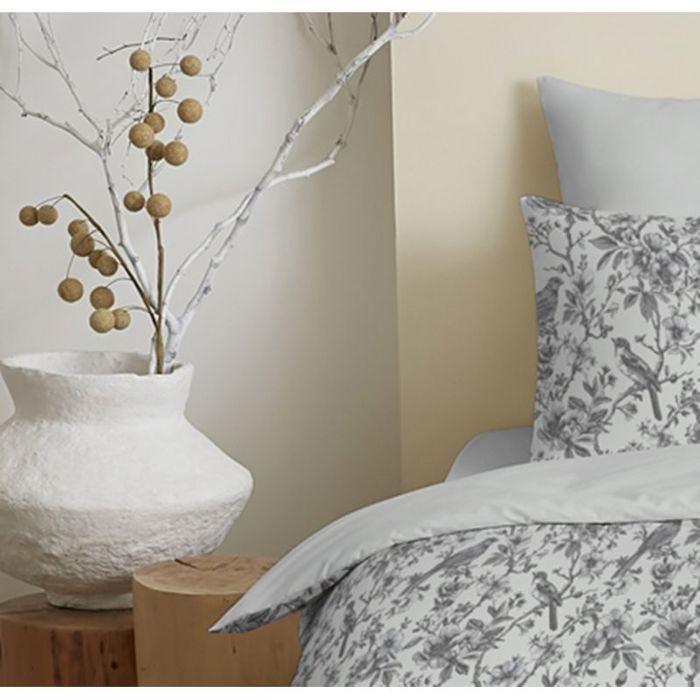 Pack complet housse de couette réversible pour lit 90 x 190 cm Bérengère nuage