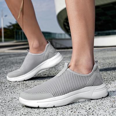 Mode Herren Sneaker Atmungsaktives Mesh Herren Freizeitschuhe Outdoor Rutschfest Große Größe Slipper Walking Leichtgewichtige Herren Tennisschuhe