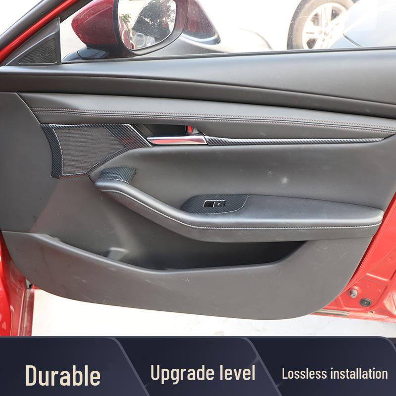 Mazda 3 (2020-2023) Pfirsichholz Kohlefaser Interieur Panel Aufkleber Set