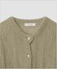 Deolil Mohair Vintage Puff Cardigan_Light Khaki