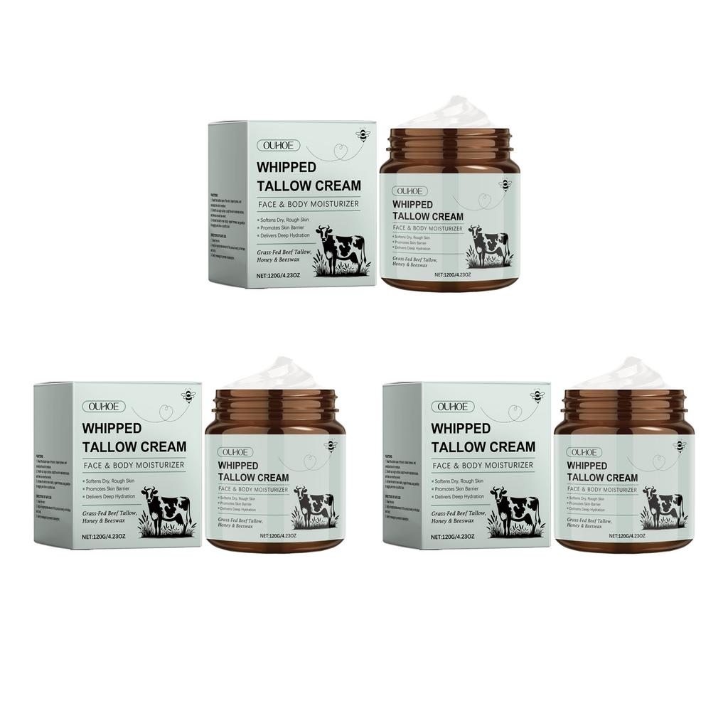 Aufgeschlagene Talgcreme Tiefennährend Fältchen mildern Anti-Aging Aufhellend Verbessert Trockenheit Natürliche Talg-Gesichtsfeuchtigkeitscreme