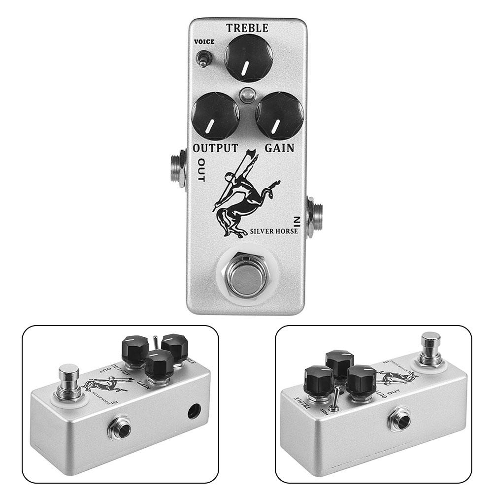 

Педаль эффекта Overdrive, корпус педали, серебристый, 3,7*1,5*1,3 дюйма, TREBLE