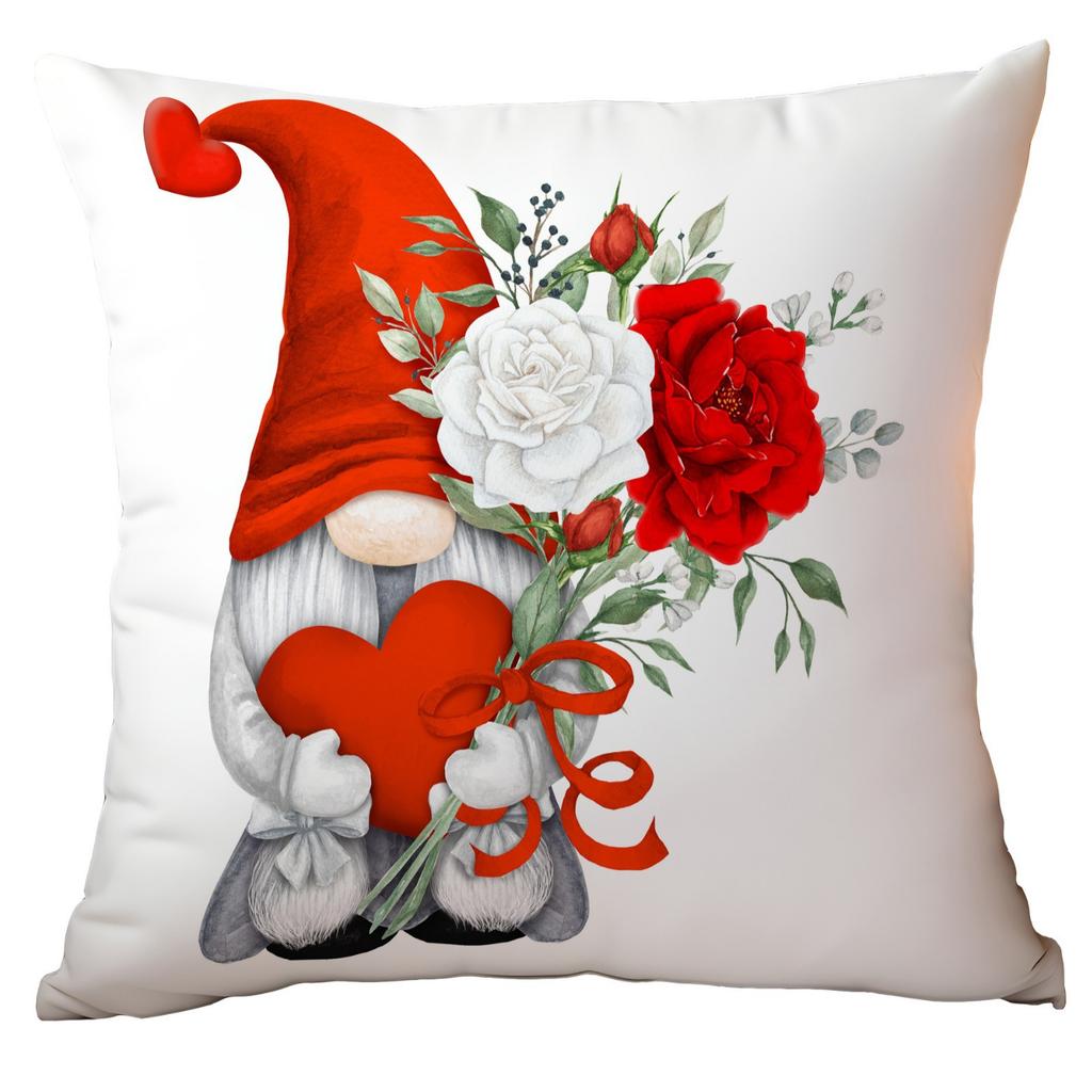 New Valentine's Day Pillow Cute Elf Red Love Living Room Sofa Pillow Cover