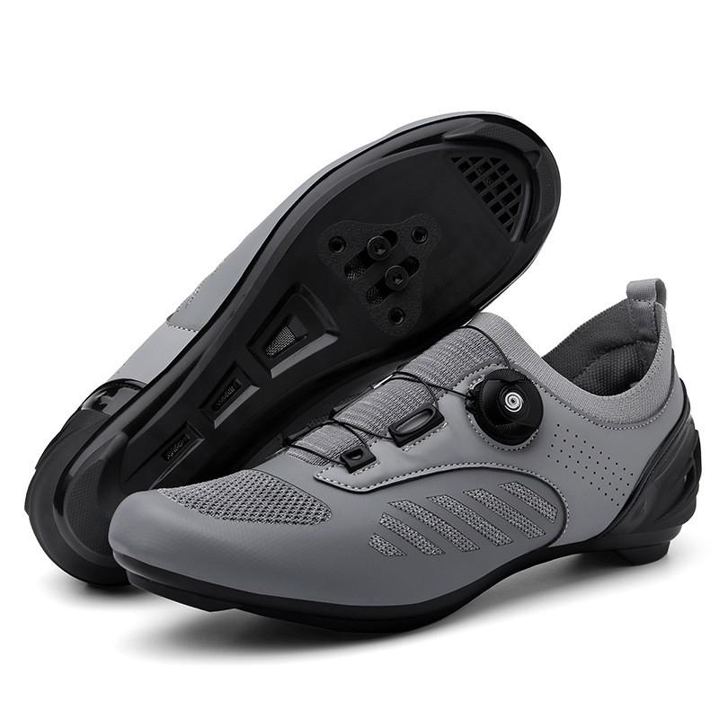 Scarpe da Ciclismo da Uomo Tomaia in Rete Senza Tacchette MTB Bici da Strada Trainer Indoor Unisex Leggere