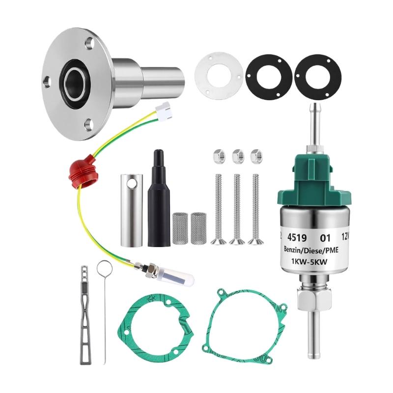 

High Efficiency Fuel Metering Pump and Glow Plug Maintenance Repair Kit for Parking Heaters Fit Various Models 1
