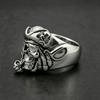 Adjustable Open Skull Ring Vintage Pirate Style Copper Statement Jewelry Men Women