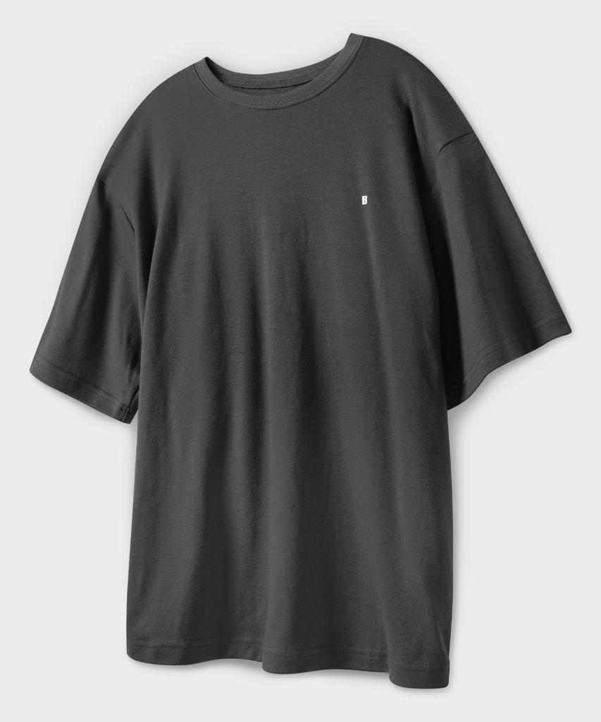 BLACK MOMENT [Waterproof] Loose Fit Lettering Round Short Sleeve T-Shirt 10 Colors