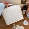 Large Capacity Portable Standing Makeup Bag Travel Toiletry Bag Cosmetic Brush Organizer Handheld Stationery Storage Pouch