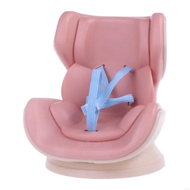 28GC Soft Cushioned Automotive Vent Clip Holder For 4-6.7Inch Plush Toy Stable Display Platform With Adjustable Strap