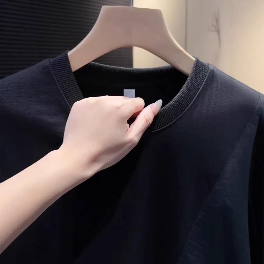 2025 new sweater bottoming shirt men's long-sleeved t-shirt autumn clothes top fashion trend daily warm European version