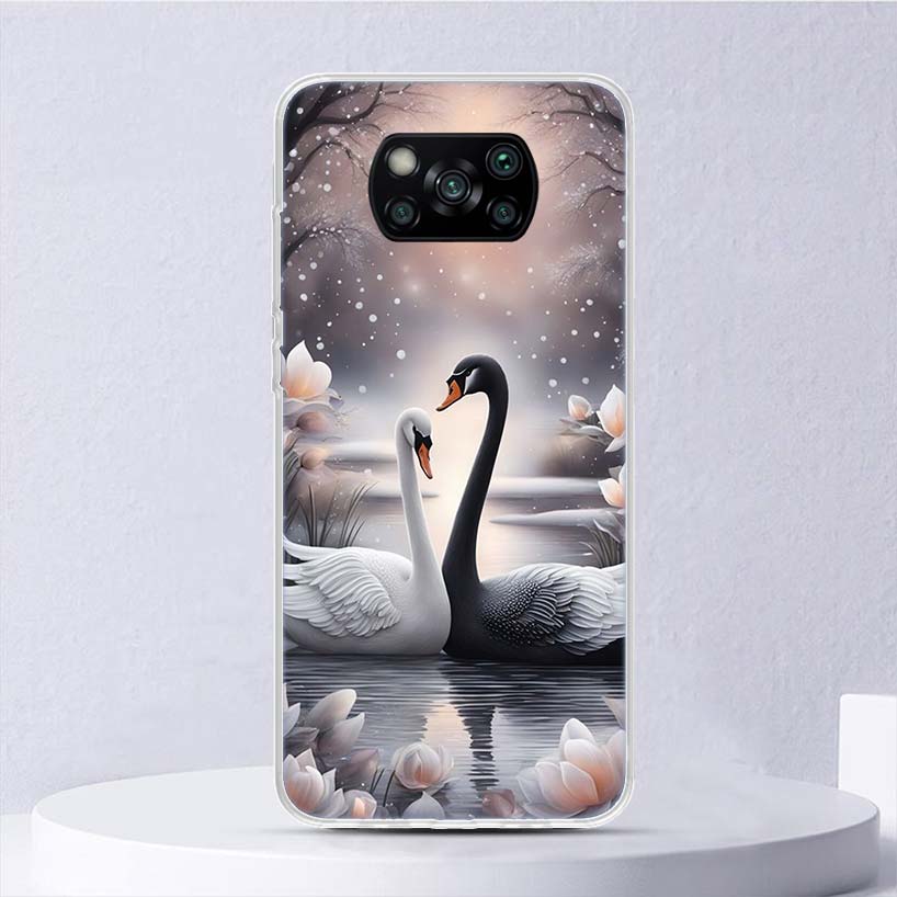 

Black Swan Noble Soft Case For Xiaomi Poco X7 X6 X5 X4 X3 Nfc F7 Ultra F6 F5 Pro Phone Cover F4 Gt F3 M5S M4 M3 M5 M6 Coque Xiaomi Poco F7