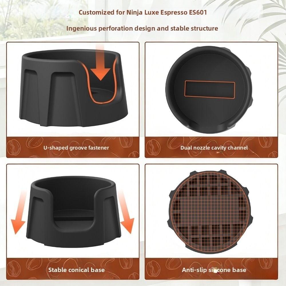 Anti-Slip Coffee Tamper Holder Enhanced Tamping Stability Heat-Resistant Coffee Press Base Silicone Espresso Tamping Station