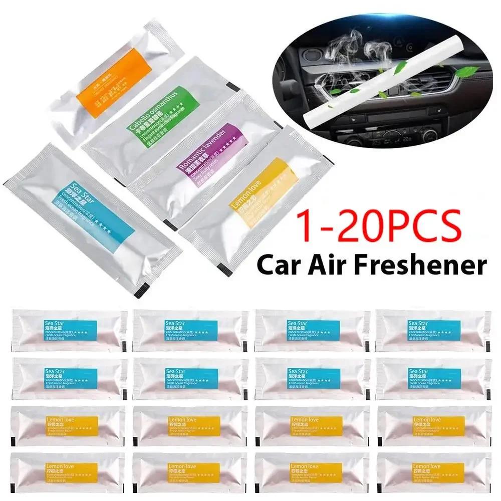 20PCS Car Perfume Refill Aroma Stick Ventilation Clip Freshener Perfume Car Styling Air Purifier Conditioning Perfume Stick