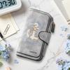 Vintage Anchor Print Wallet Multi Card Organizer Fashion Casual Long Purse