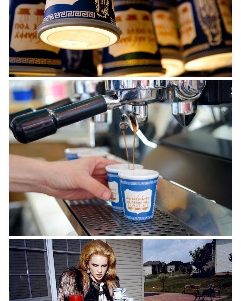 New York Iconic 'We Are Happy To Serve You' Ceramic Coffee Cup