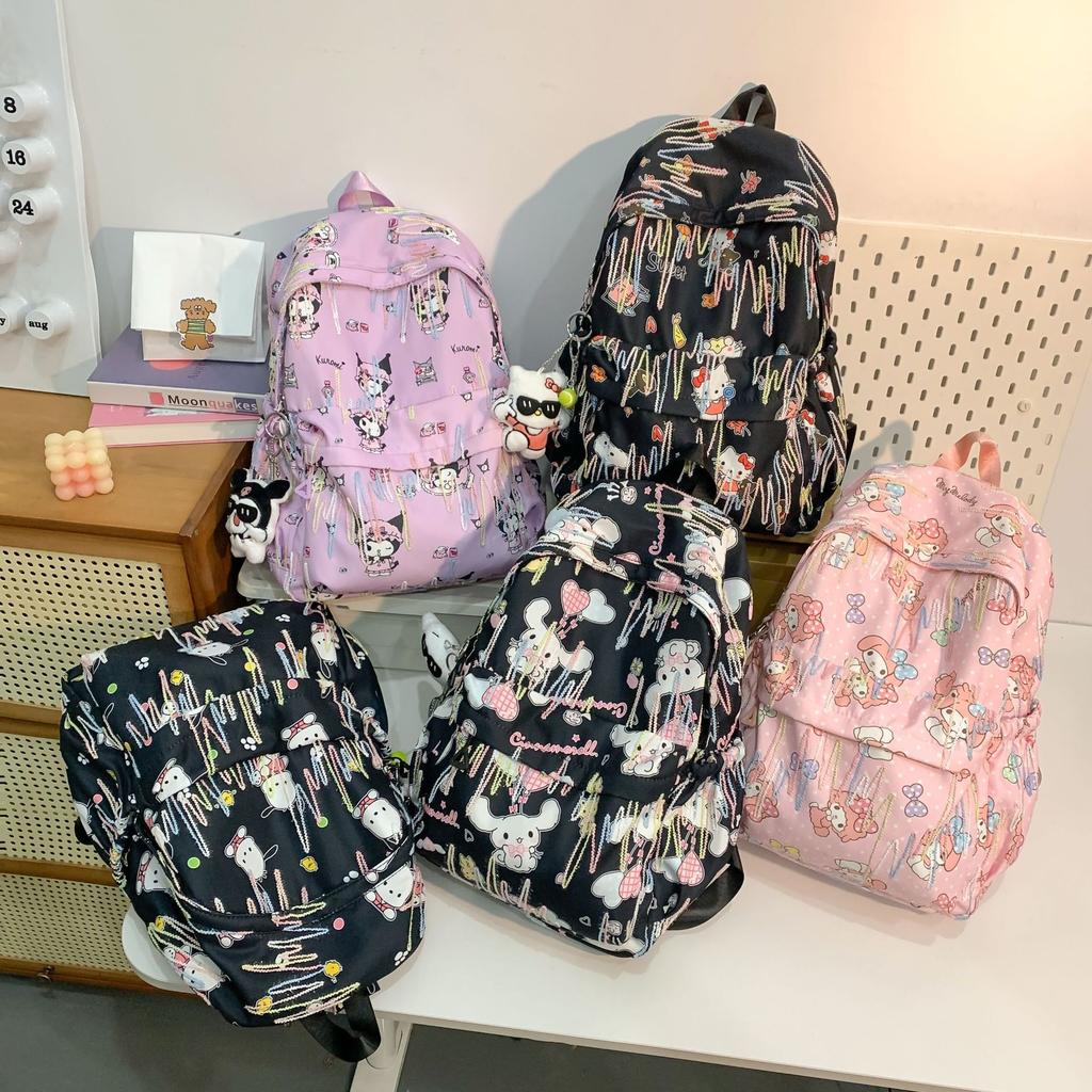 Schoolbag New Elementary School Bag Cute Anime Cartoon Backpack Yugui Dog Going Out Lightweight Versatile Backpack Women