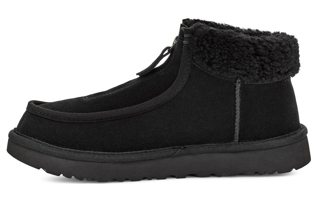 UGG Funkarra Suede Fur Collar Zip Black Women s 1143955-BLK 36