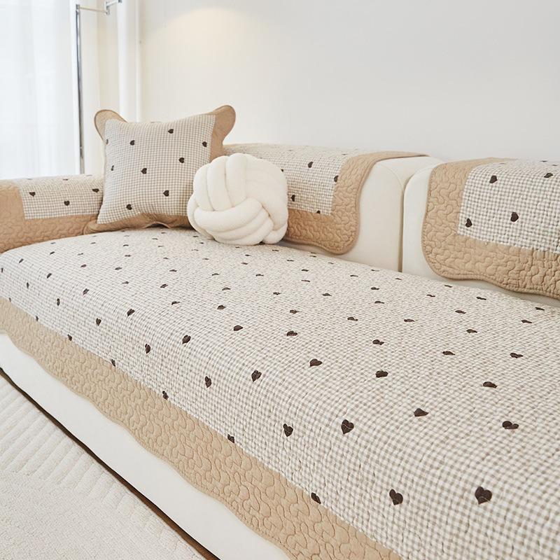 

Хлопковая ткань Four Seasons Универсальная нескользящая подушка для дивана Современная простая комбинированная наволочка для диванной подушки Полотенце 70x70cm