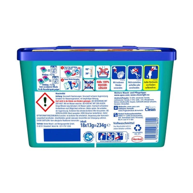 Spee Super Power Fresh Kick Laundry Detergent Capsules 18 Count