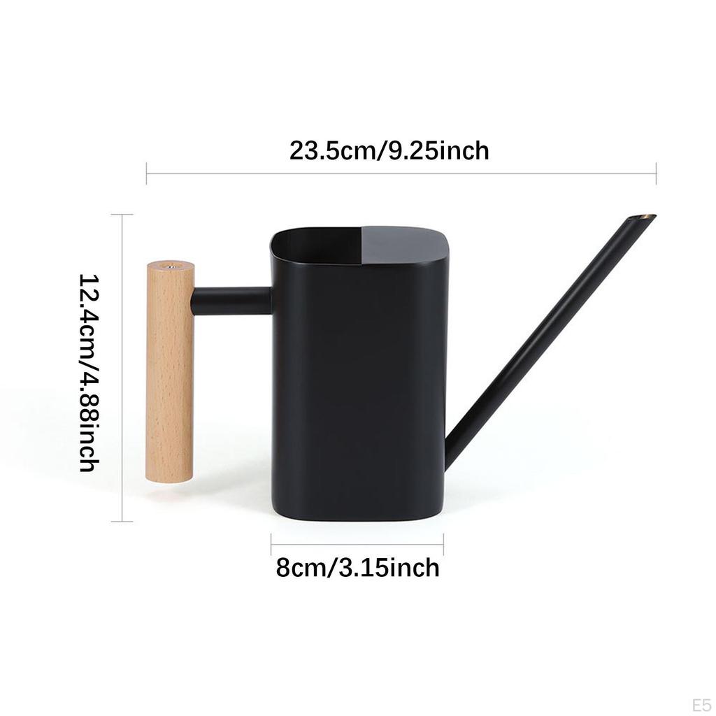 500ml Metal Watering Can with Ergonomic Handle And Long Spout, Elegant for Garden, Planter, Indoor