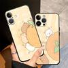 Black Soft Phone Cover Case for iPhone 13 12 11 17 Pro Max 7 8 15 16 14 Plus XS Max 17Air XR Cartoon Pufferfish
