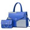Pu Patching Crossbody Bag With Contrast Color Blocks And Magnetic Closure For Daily Use