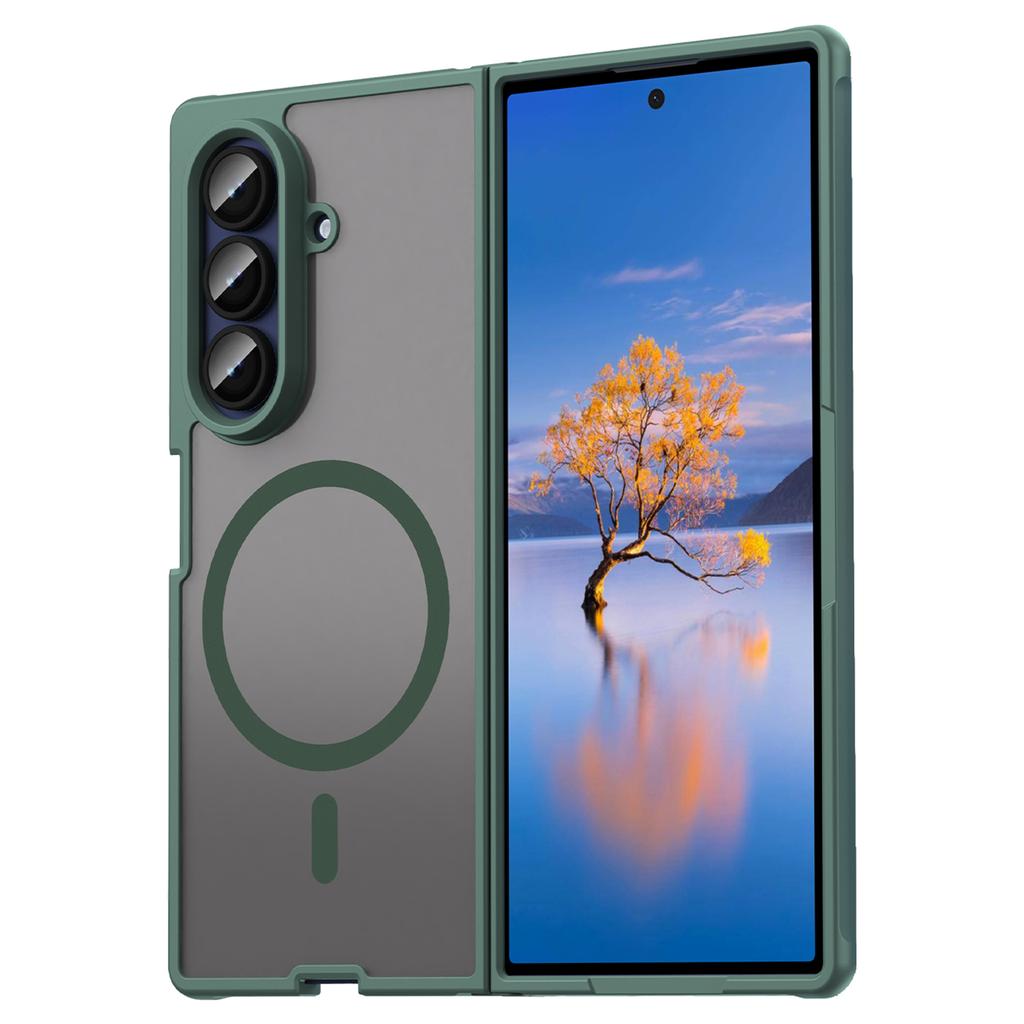 For Samsung Galaxy Z Fold7 5G Case Compatible with MagSafe Anti Drop PC+TPU Phone Cover