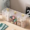 Storage Box Acrylic Dust-Proof Transparent Jewelry Box Makeup Removal Cotton Swab Lipstick Container Desktop Storage Organizer