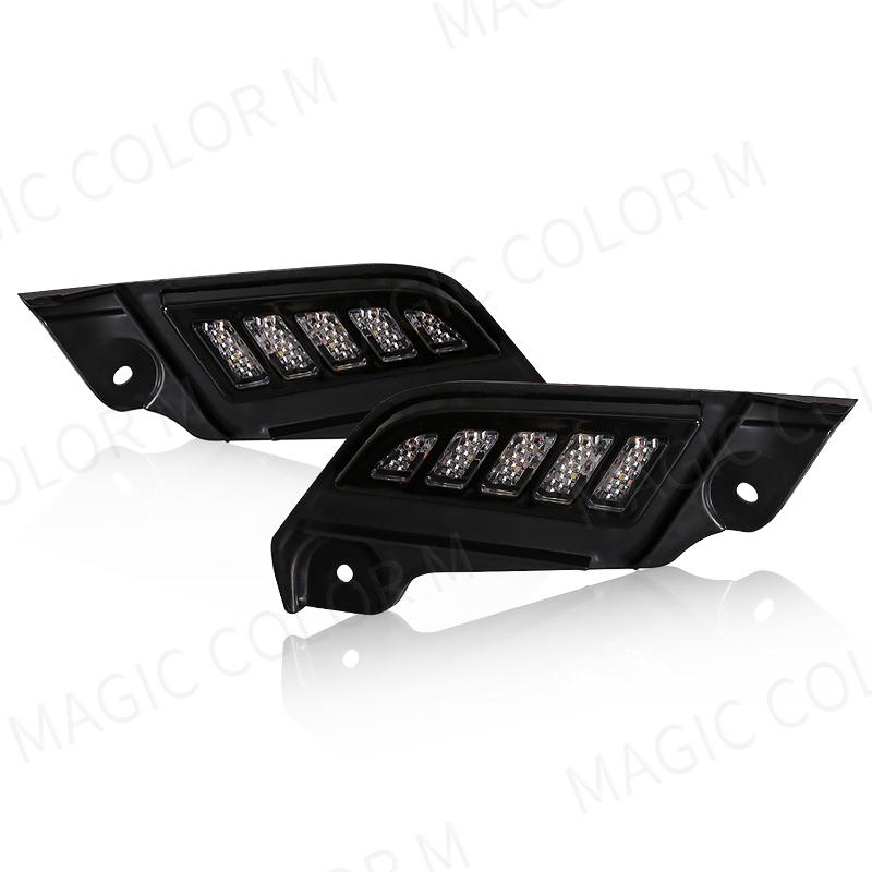 For Toyota Tacoma 2012 2013 2014 2015 LED DRL Daytime Running Light White Daylights Yellow Turn Signal Lamp 12V Car Accessories