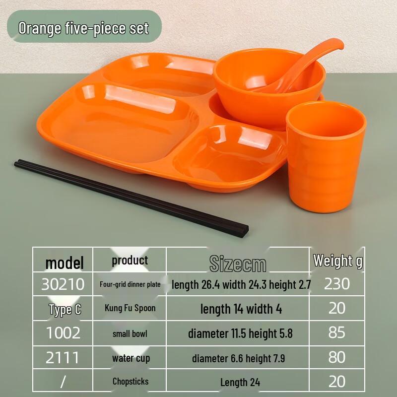 Melamine Divided Lunch Tray