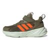 adidas Ozelle J Focus Olive Impact Orange Kinder Sneakers Grün Leinen-Grün GY7112