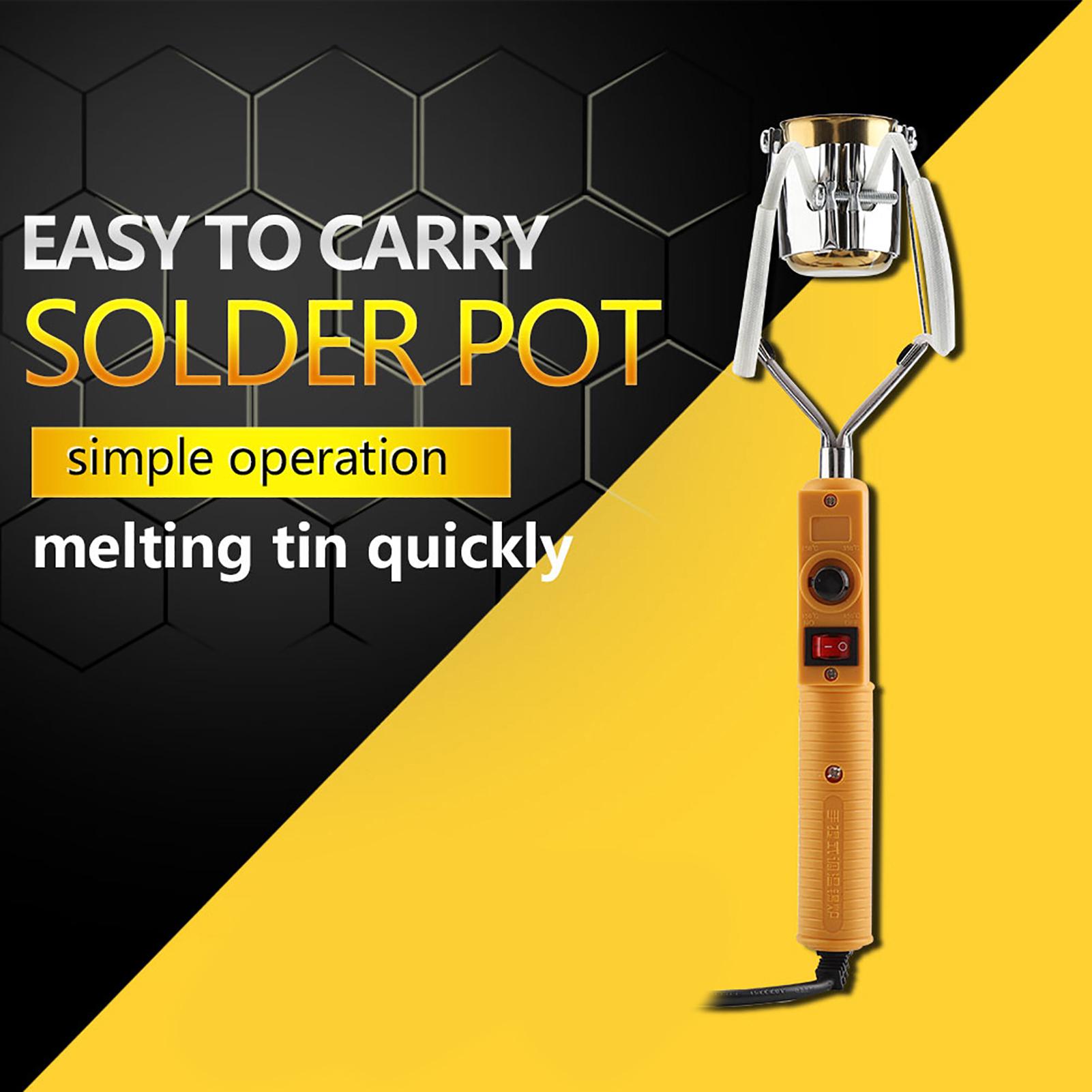 

180W 280W Electric Portable Solder Pot Melting Tin Furnace with Temperature Control Type 1