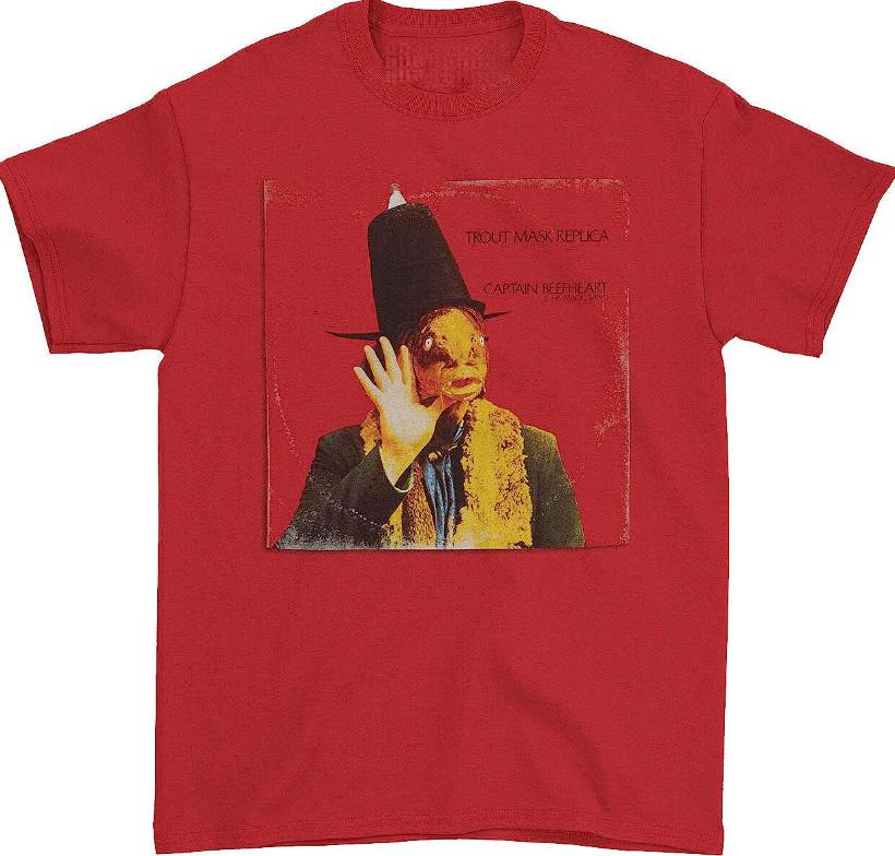 SALE Vtg Captain Beefheart Trout Mask Replica Cotton Red All Size Unisex Shirt Unisex T-Shirt L