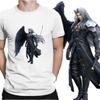Men Final Fantasy VII Cloud Sephiroth T Shirts FF7 Video Game Clothes Short Sleeve Crew Neck Tee Shirt New Arrival T-Shirt