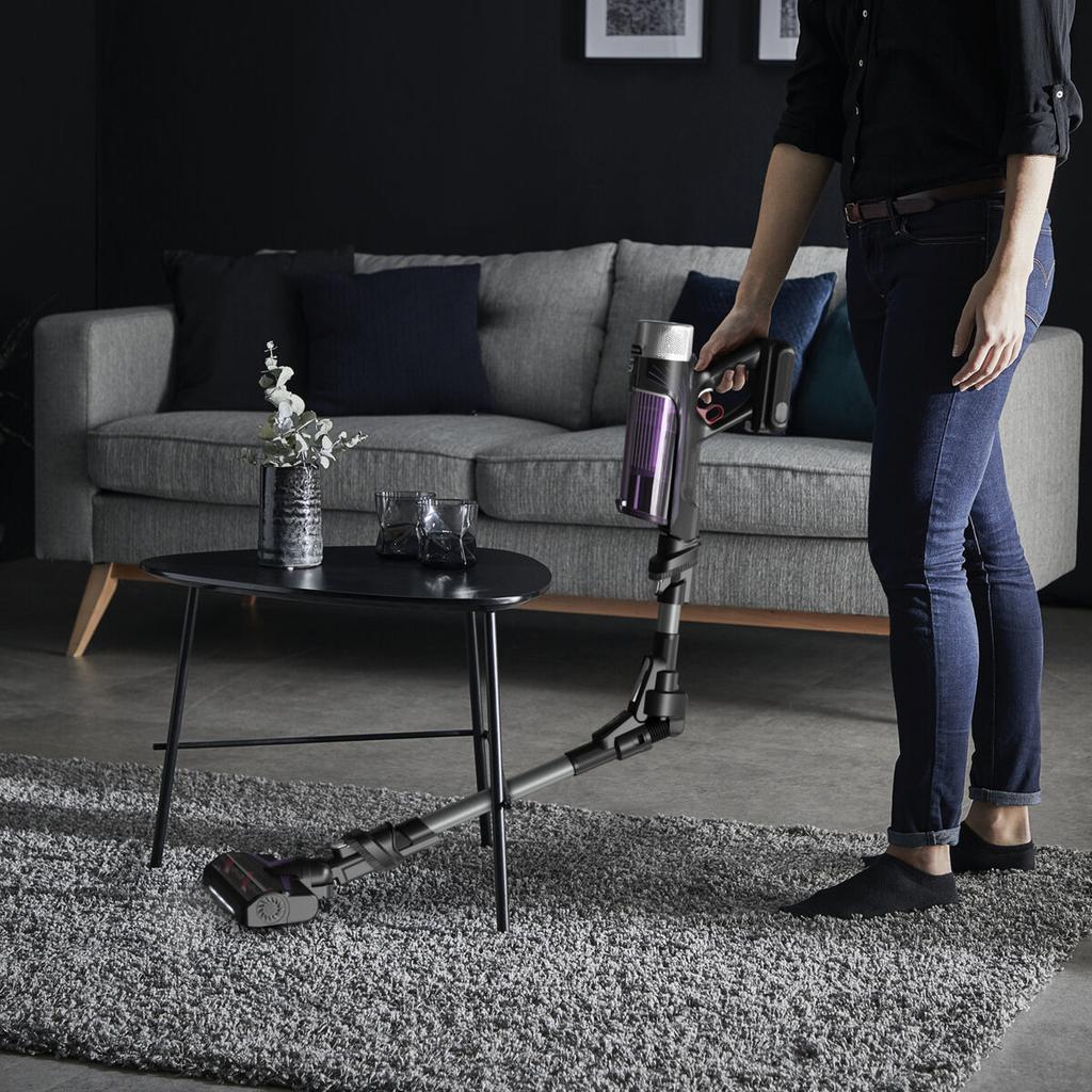 Rowenta x-force flex 9.60 allergy cordless vacuum cleaner 100 Air Watts Black/Purple