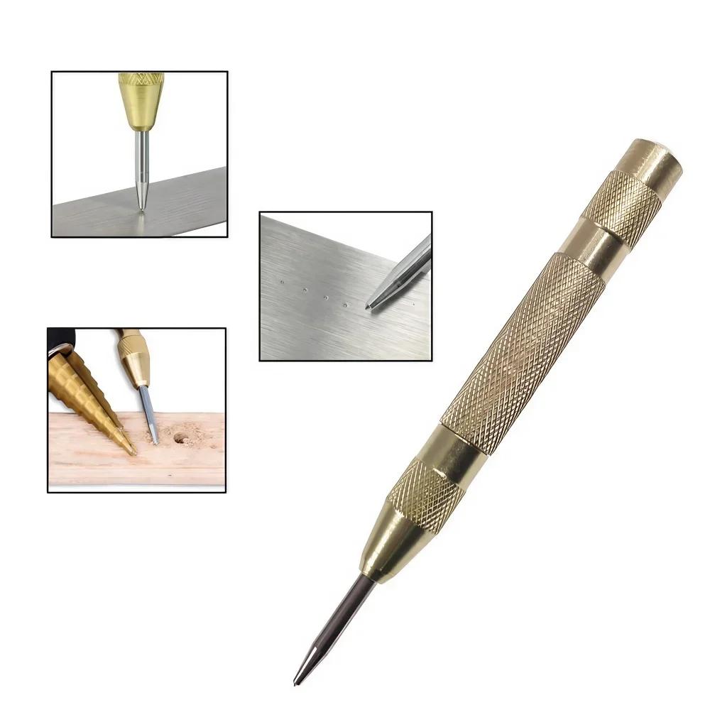 STONEGO 1PC Multi-function Automatic Center Punch Metal Positioning Hole Window Precision Drilling Convenient and Practical