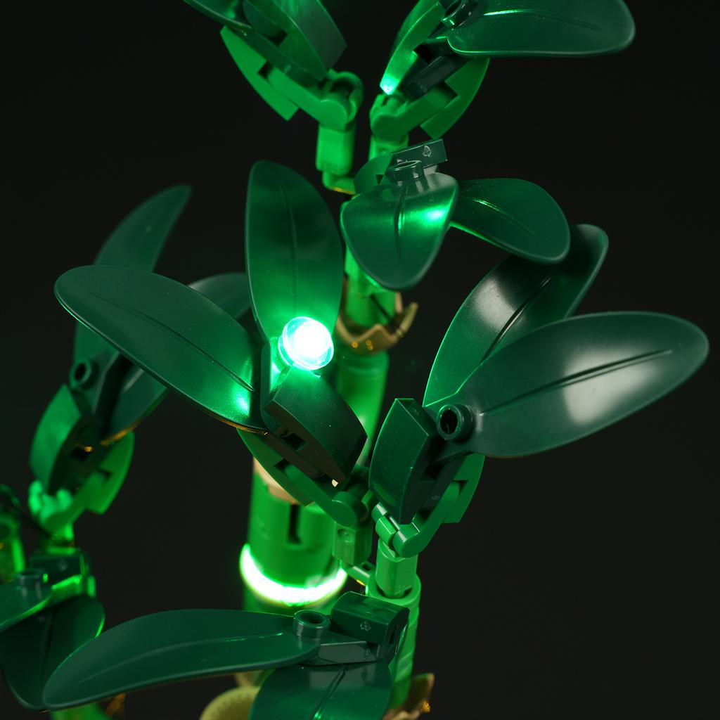 DIY LED Lighting Kit For LEGO The Botanical Collection 10344 Lucky Bamboo Building Block Toy Decoration Adjustable Lighting Accessories