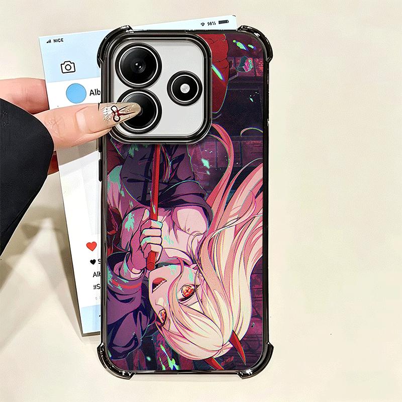 Anime Character Power CSM Soft Phone Case For Xiaomi Poco X7 X8 Pro Max X6 X5 X3 F8 Ultra F7 M8 M7 M5S Redmi 15C 15A 15 14C 13C